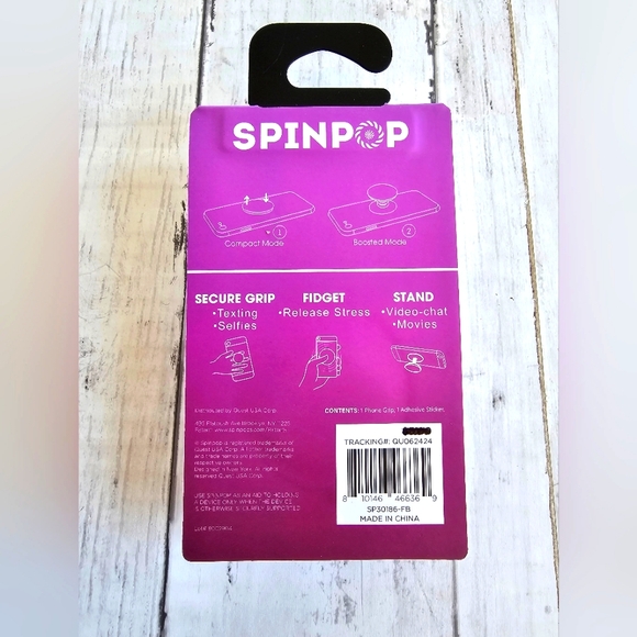 Spinpop Fidget Purple Pink Matte Teddy Gummy Bear Popsocket Shine Shifting - Picture 5 of 9